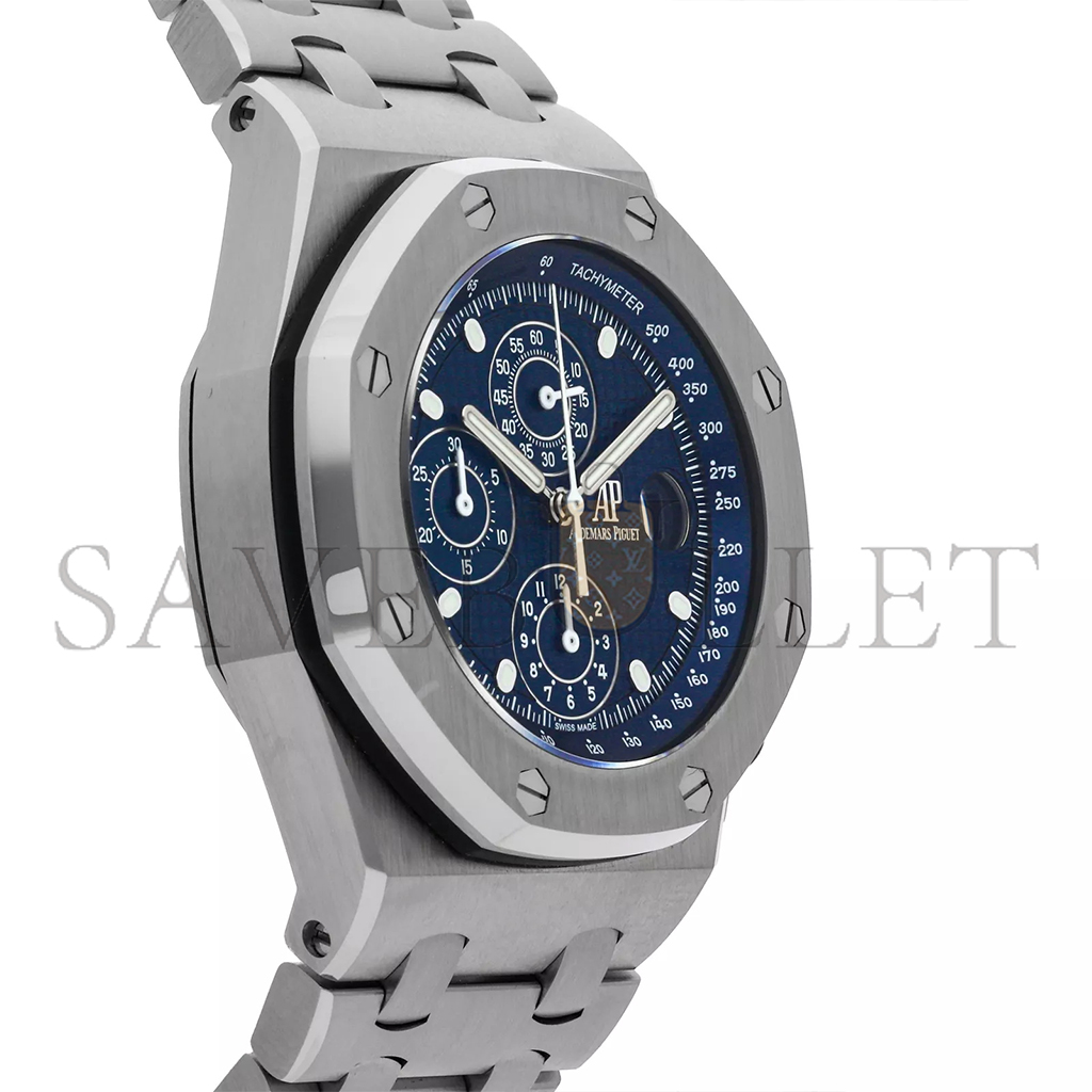 AUDEMARS PIGUET ROYAL OAK OFFSHORE BLUE DIAL WATCH 26237ST.OO.1000ST.01